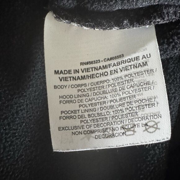 Nike Dri-Fit Hoodie Black Gray Size XL Raglan Swoosh Logo Pullover Sweatshirt - Picture 4 of 8